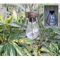 solar bronze metal lantern for garden decoration